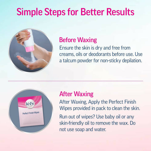 Veet Professional Waxing Strips for Women | Sensitive Skin